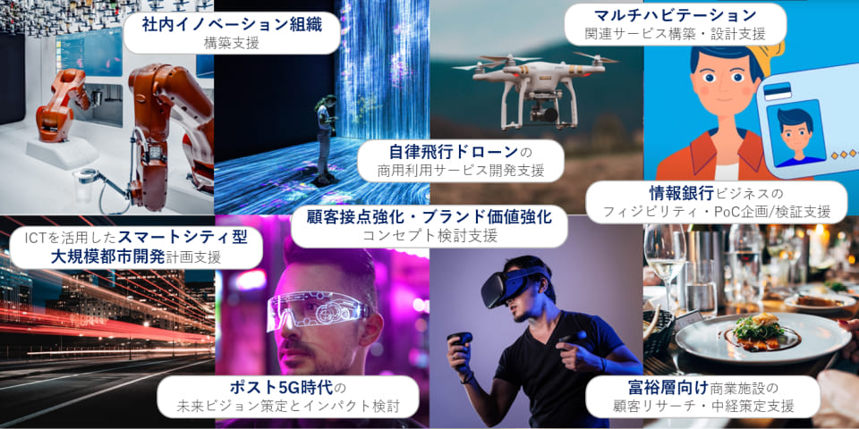 様々な業界の新規事業立ち上げに関わっています。