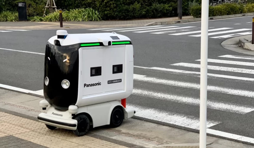 小型低速ロボットによる住宅街向け配送サービスの実証実験